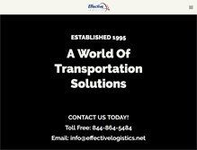 Tablet Screenshot of effectivelogistics.net